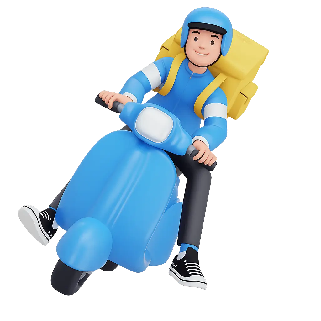 Motorizado B2 Envíos en 3D